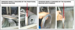 grinding wheels worn out by traditional squaring machines grinding wheels worn out by squaring machines with measuring cameras